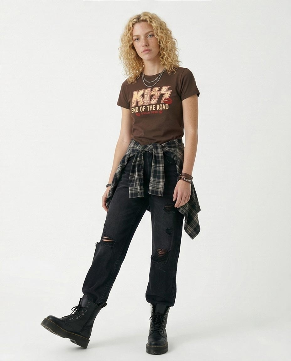 Ravin x KISS: تي شيرت بطبعة End Of The Road World Tour - R216400