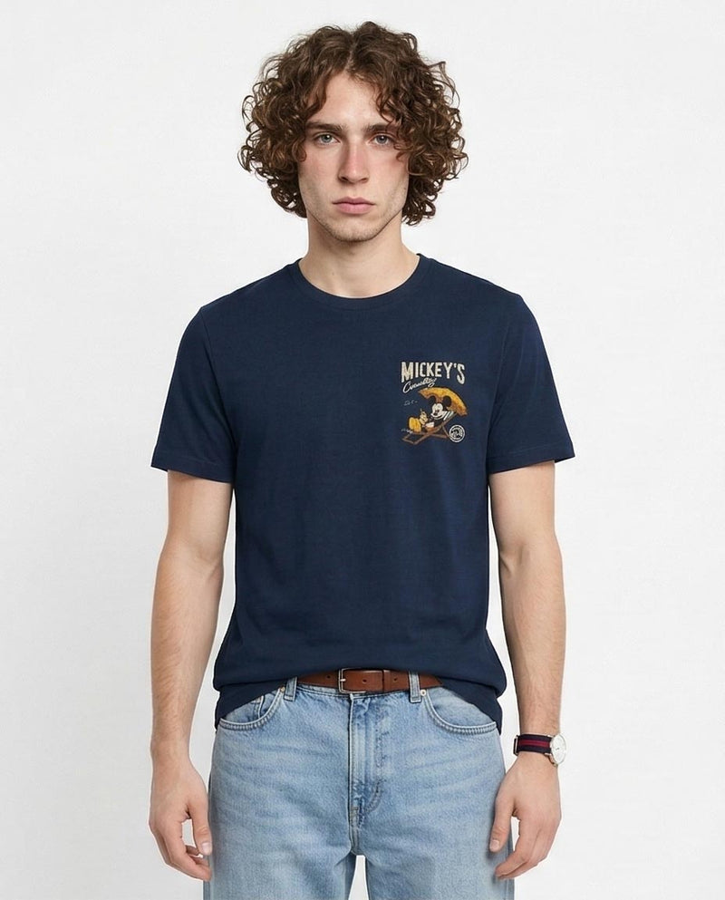 Ravin Men’s Mickey’s Country Graphic T-Shirt – Navy Blue Vintage Wash - R216404