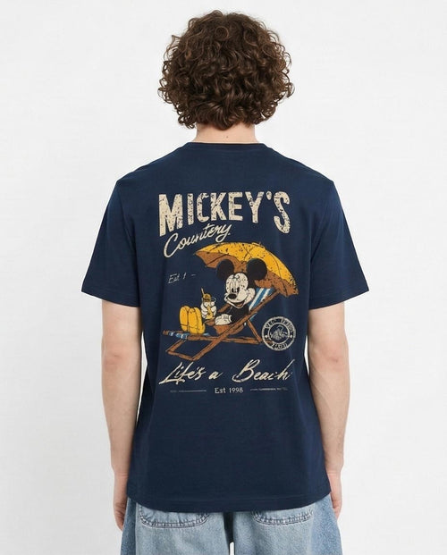 Ravin Men’s Mickey’s Country Graphic T-Shirt – Navy Blue Vintage Wash - R216404