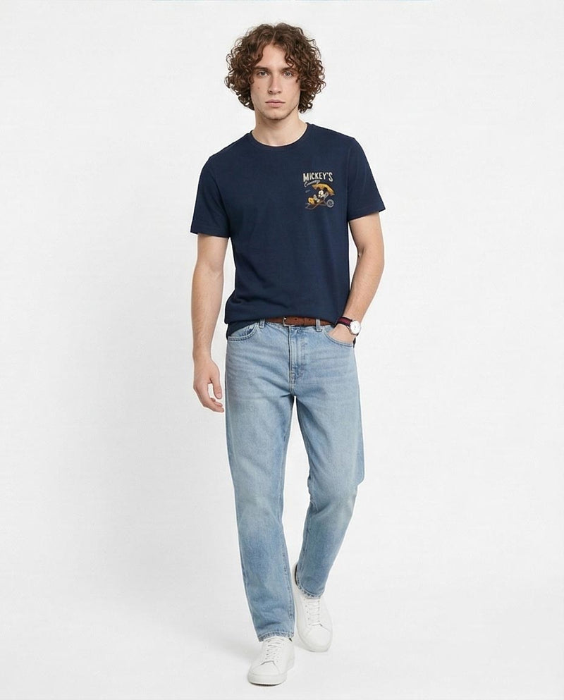 Ravin Men’s Mickey’s Country Graphic T-Shirt – Navy Blue Vintage Wash - R216404
