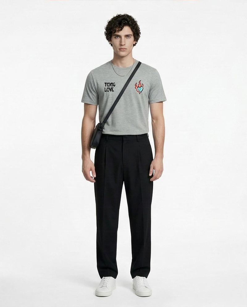 Ravin Men’s "Toxic Love" Graphic T-Shirt – Heather Grey - R216568