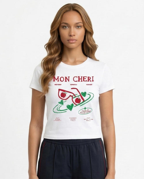 Ravin | "Mon Cheri" Graphic Sport-Luxe Tee - R216579