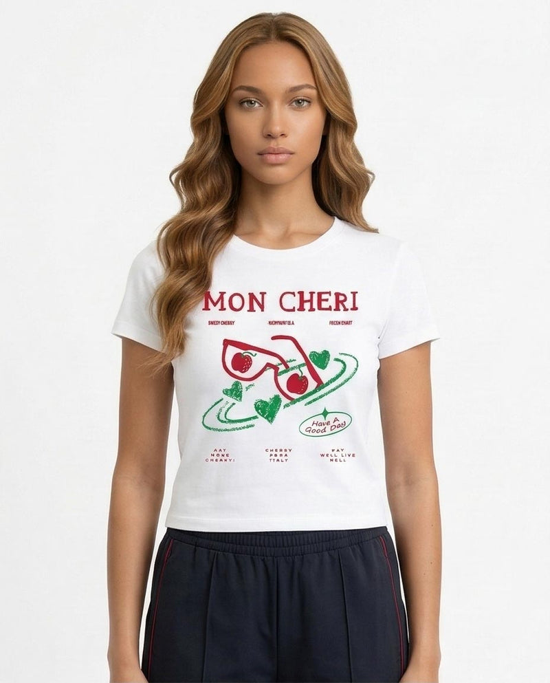 Ravin | "Mon Cheri" Graphic Sport-Luxe Tee - R216579