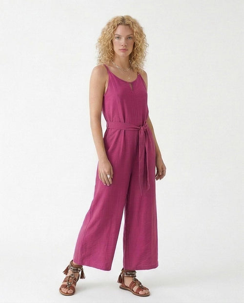 Ravin Women's Modern Boho Wide-Leg Jumpsuit – Fushia R216762