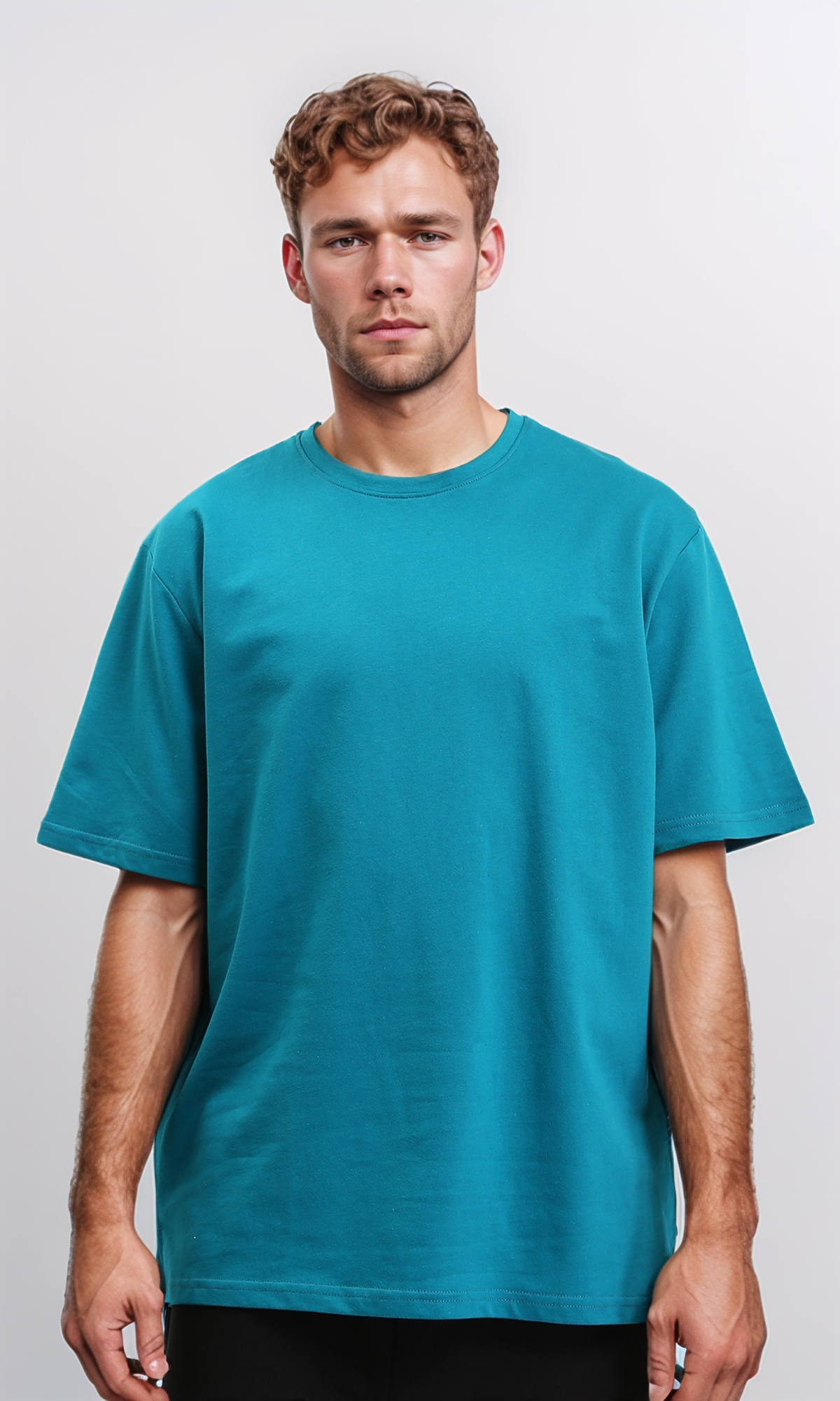 Slip On Solid Casual Tee - Petroleum