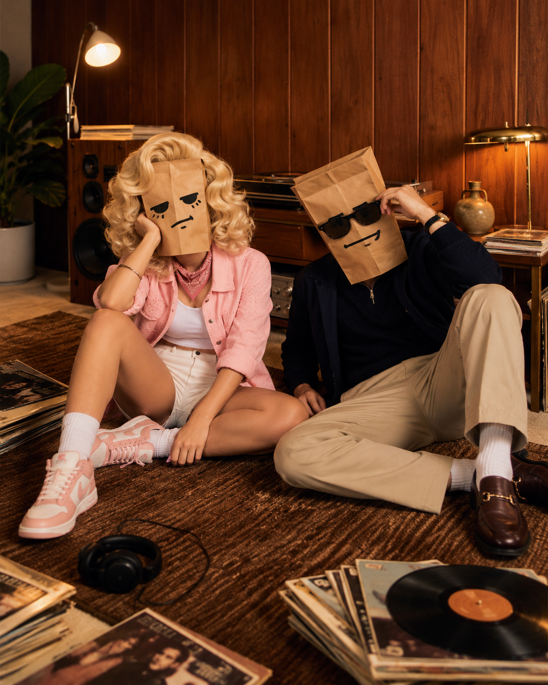 RAVIN fashion campaign with two models