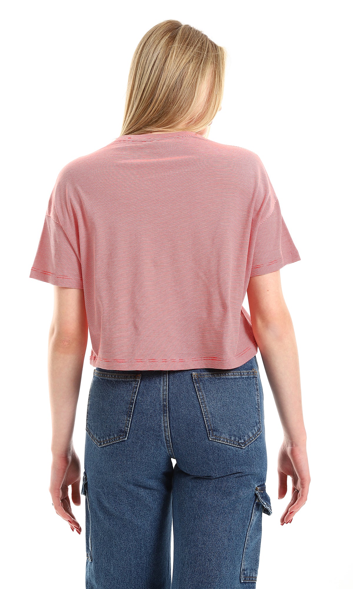 o164698-narrow-stripes-red-white-cropped-loose-tee-women-short-sleeve-t-shirt