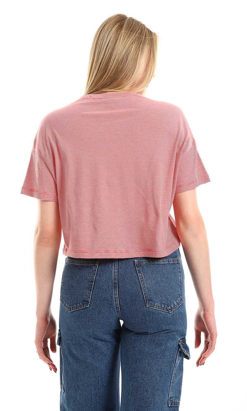 o164698-narrow-stripes-red-white-cropped-loose-tee-women-short-sleeve-t-shirt