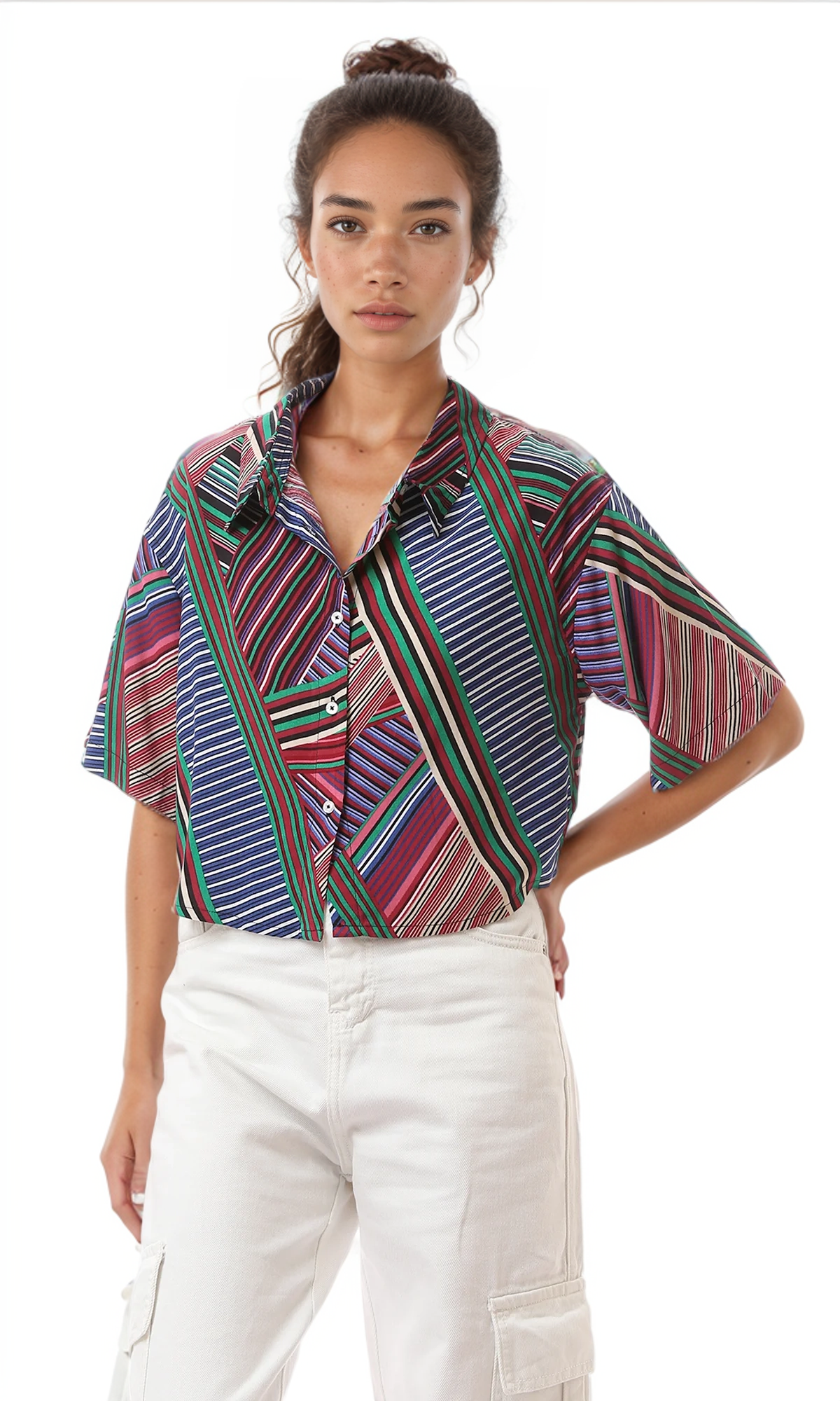 O167018 Women Short Sleeve