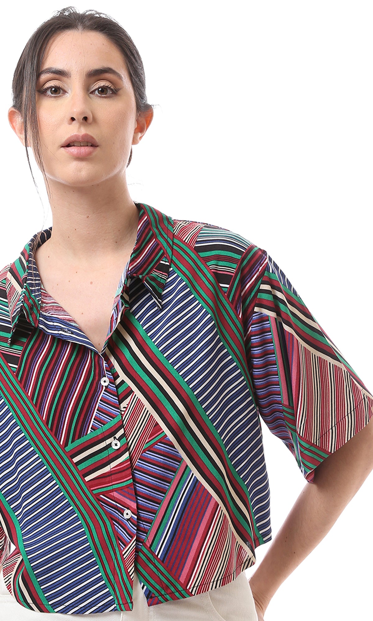 O167018 Women Short Sleeve