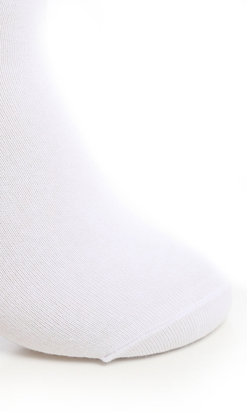 جوارب للكاحل مريحة باللون الأبيض