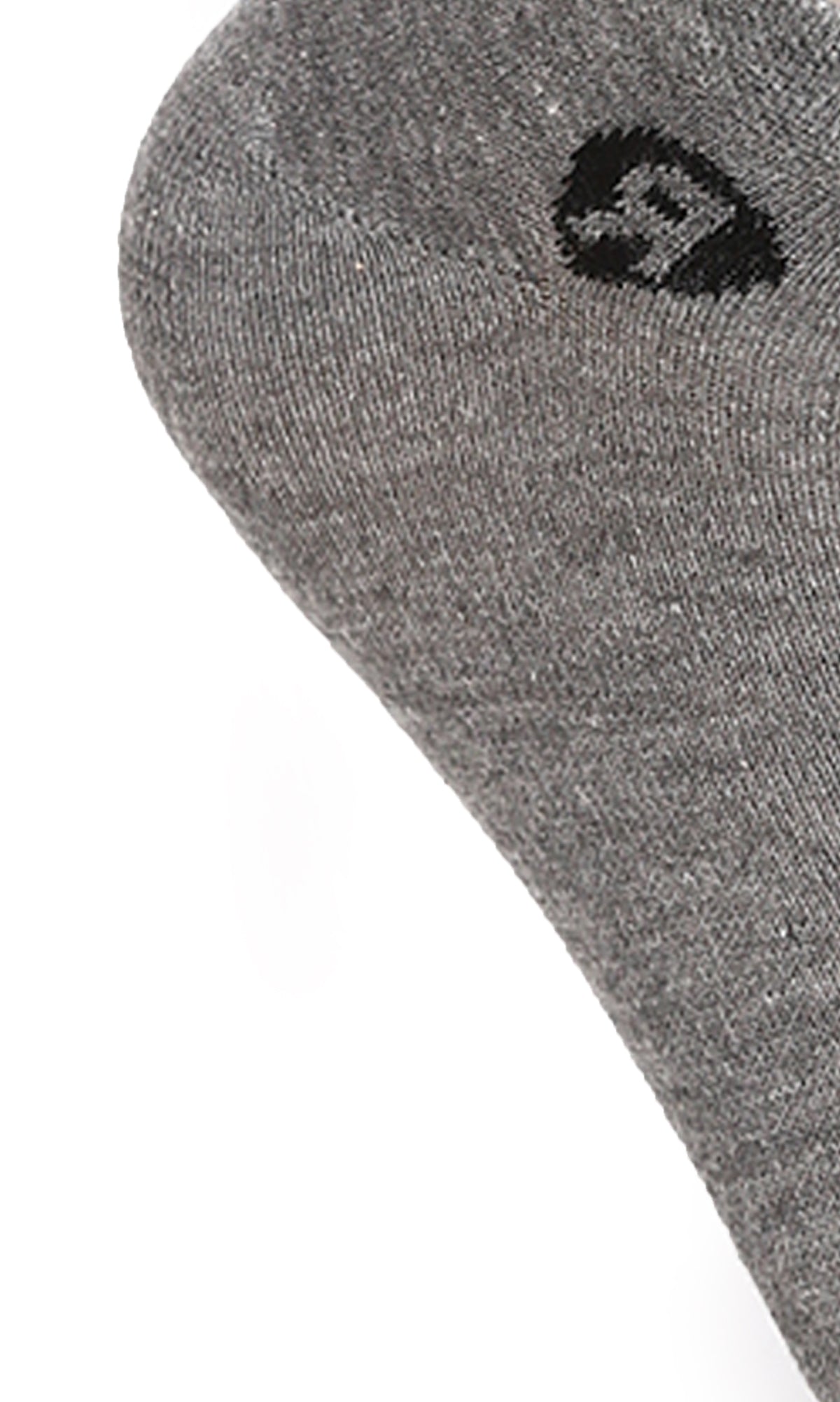 O167423 Heather Dark Grey Cotton Ankle Socks