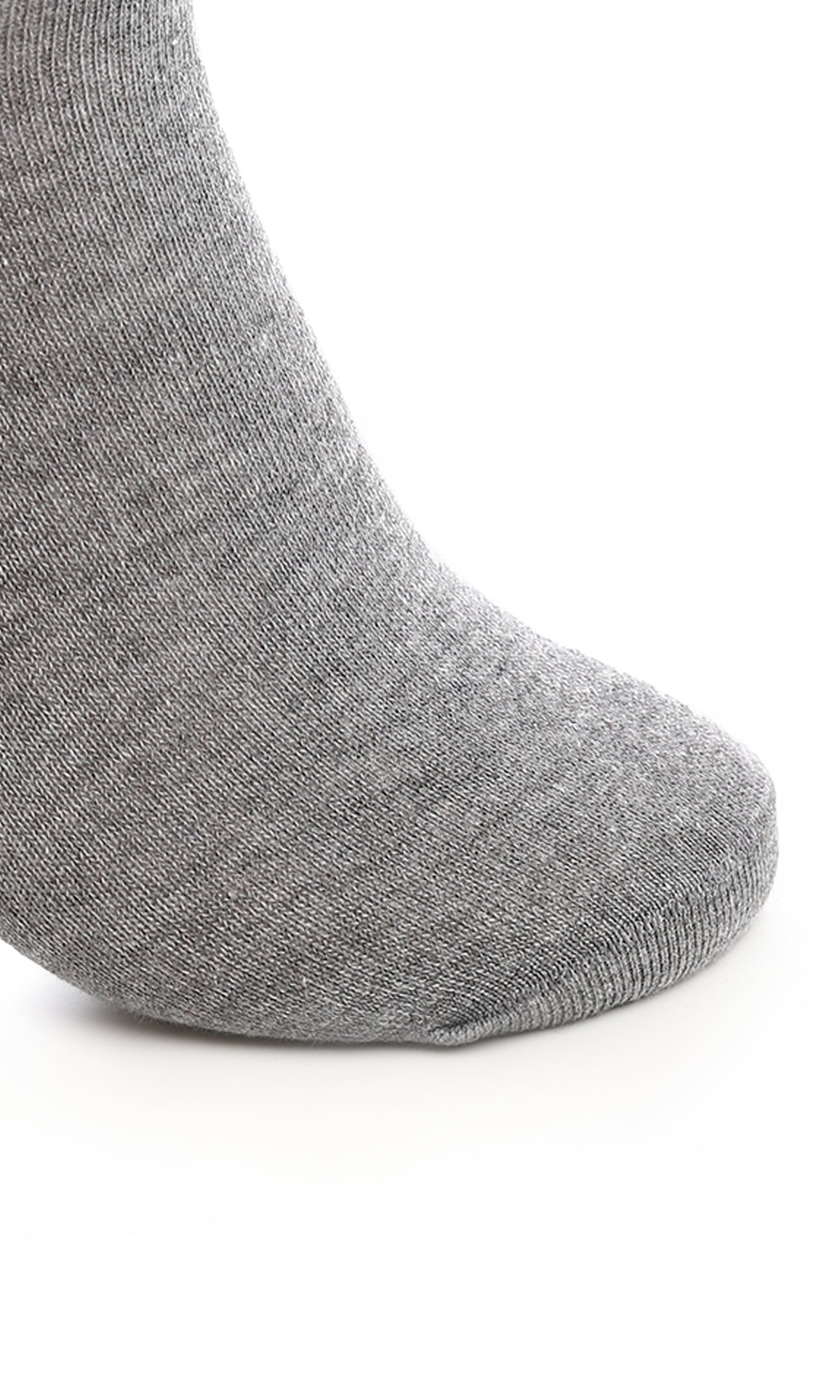 O167423 Heather Dark Grey Cotton Ankle Socks