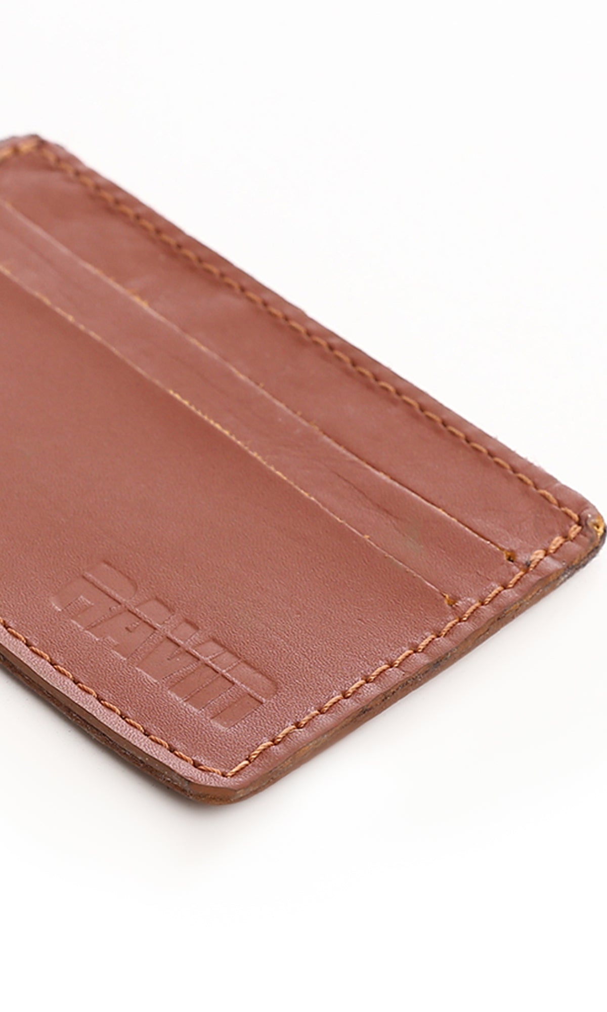 O167447 Textured Leather Havana Cards Holder