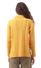 O169847 Mustard Yellow Slip On Turtle Neck Pullover