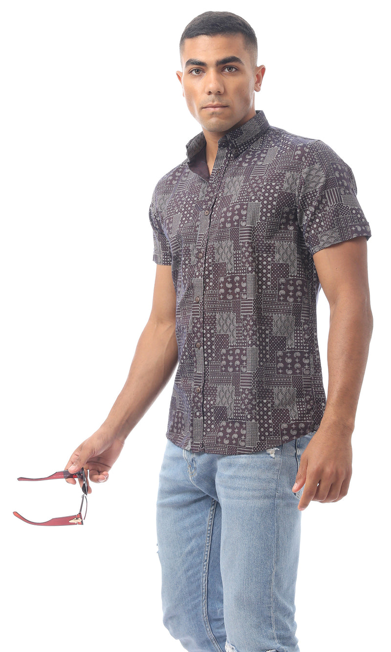 O170415-S23M071-FOB 100% POLYESTER-D.BROWN (MSS)