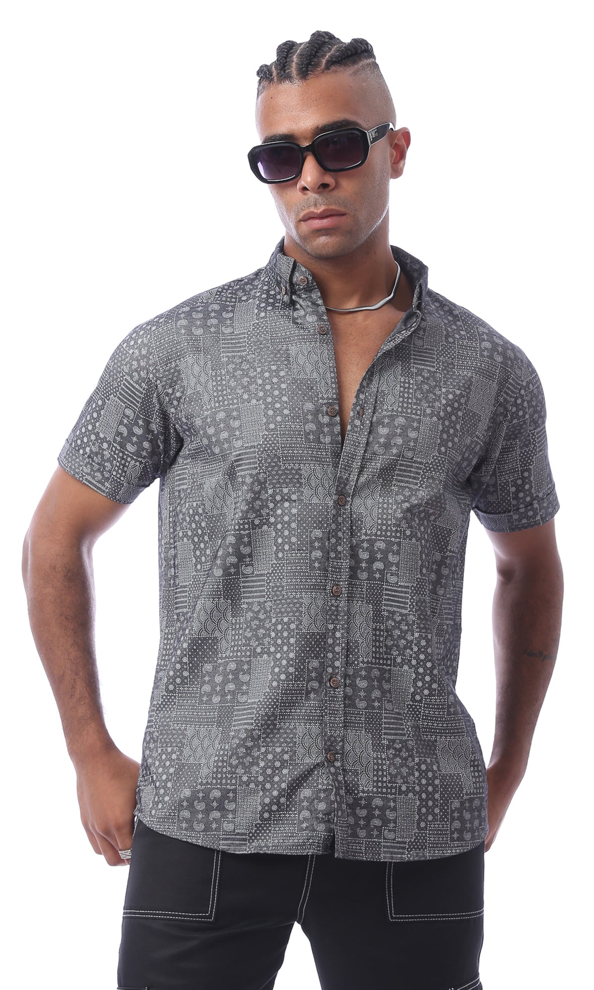 O170416-S23M071-FOB 100% POLYESTER-GREY (MSS)