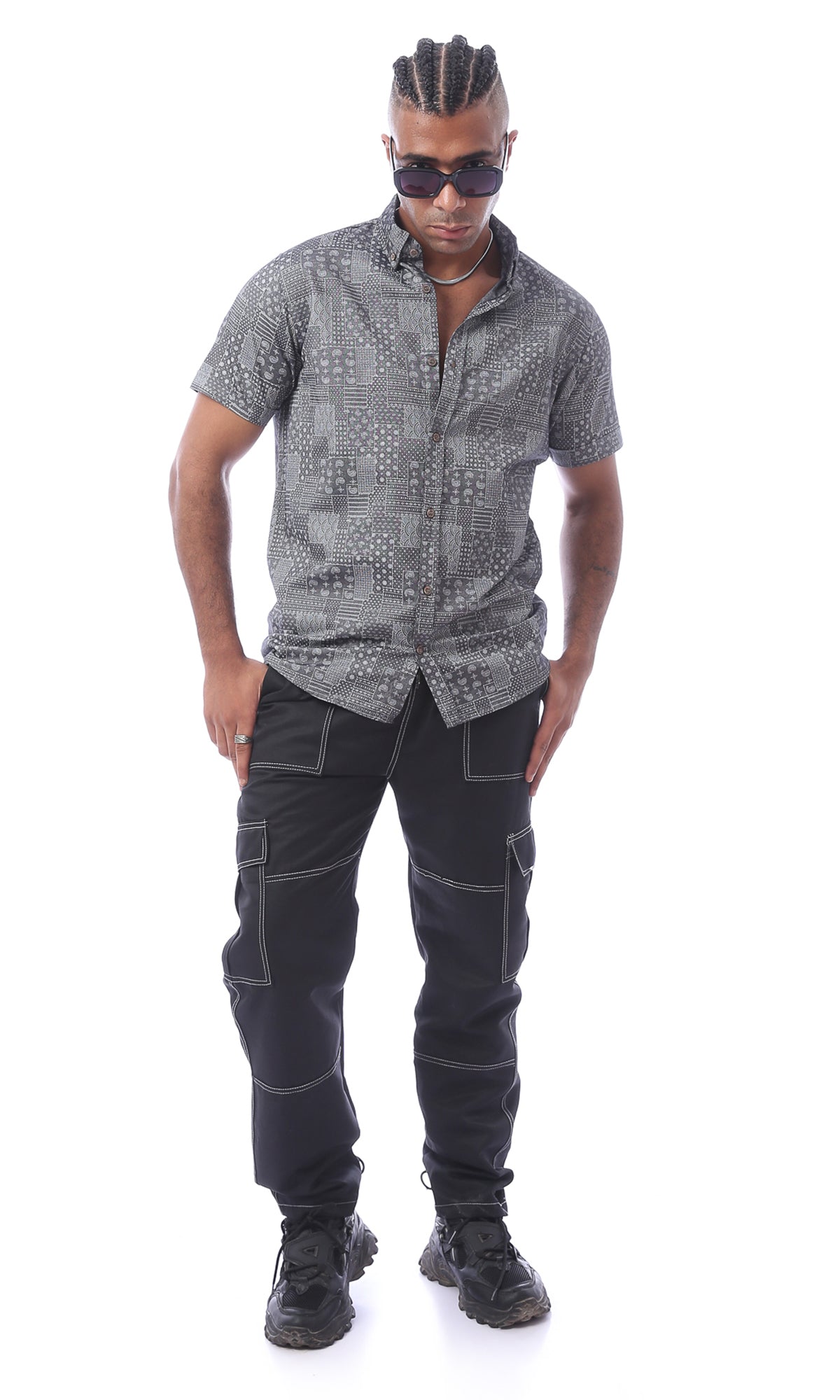 O170416-S23M071-FOB 100% POLYESTER-GREY (MSS)