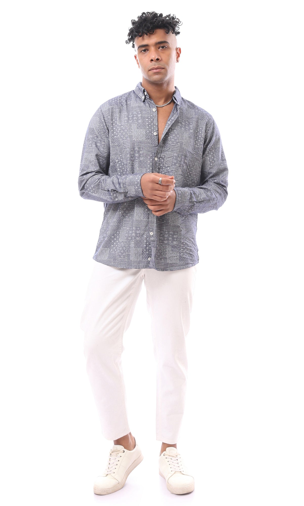 O170427-S23M116-FOB 100% POLYESTER-S.BLUE (MLS)