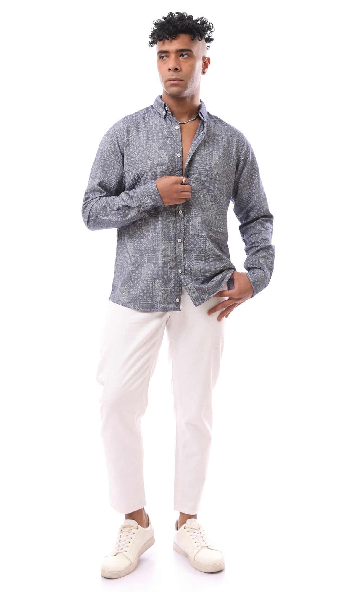 O170427-S23M116-FOB 100% POLYESTER-S.BLUE (MLS)
