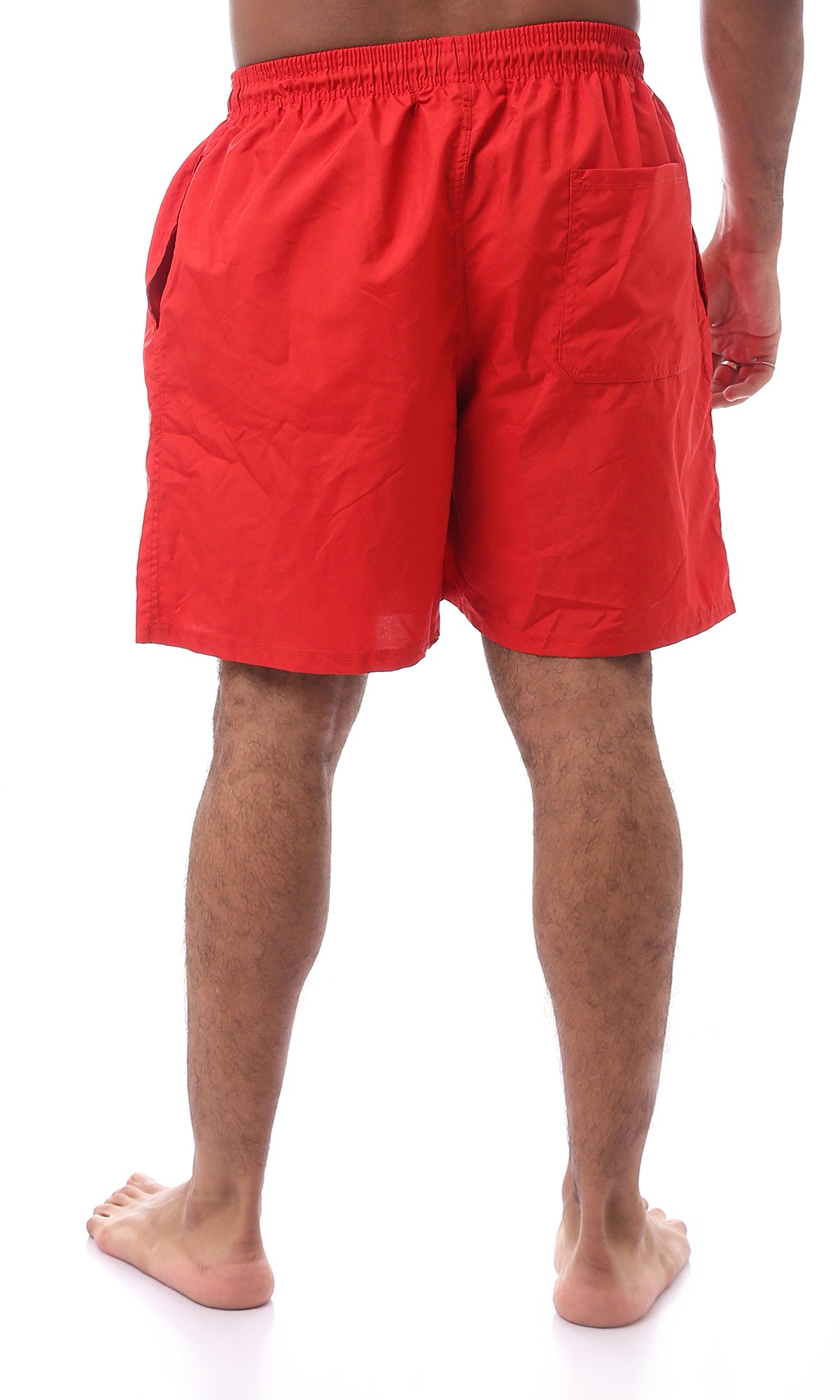 O170437 Slip On Red Comfy Board Shorts