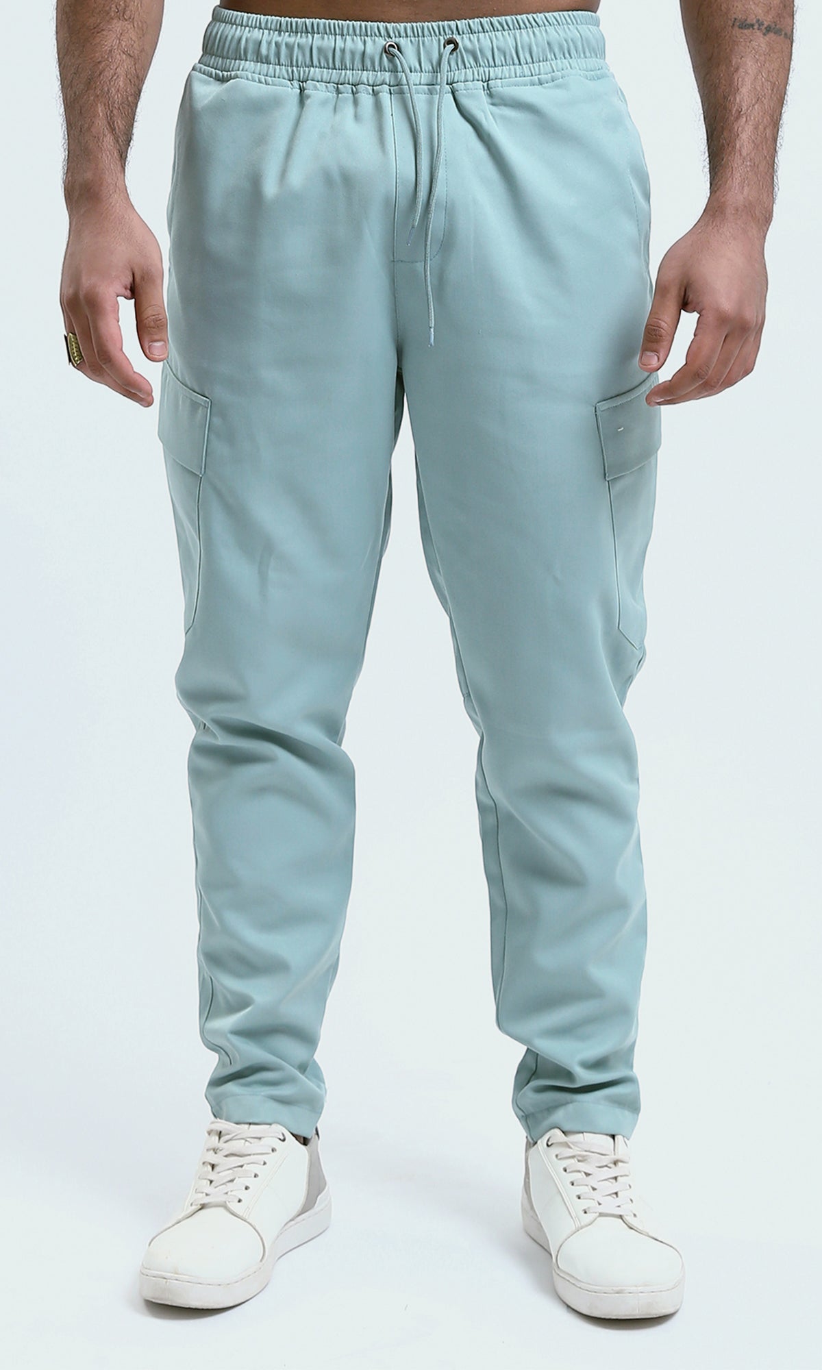 O170537 Casual Comfy Solid Jogger Pants - Mint Green