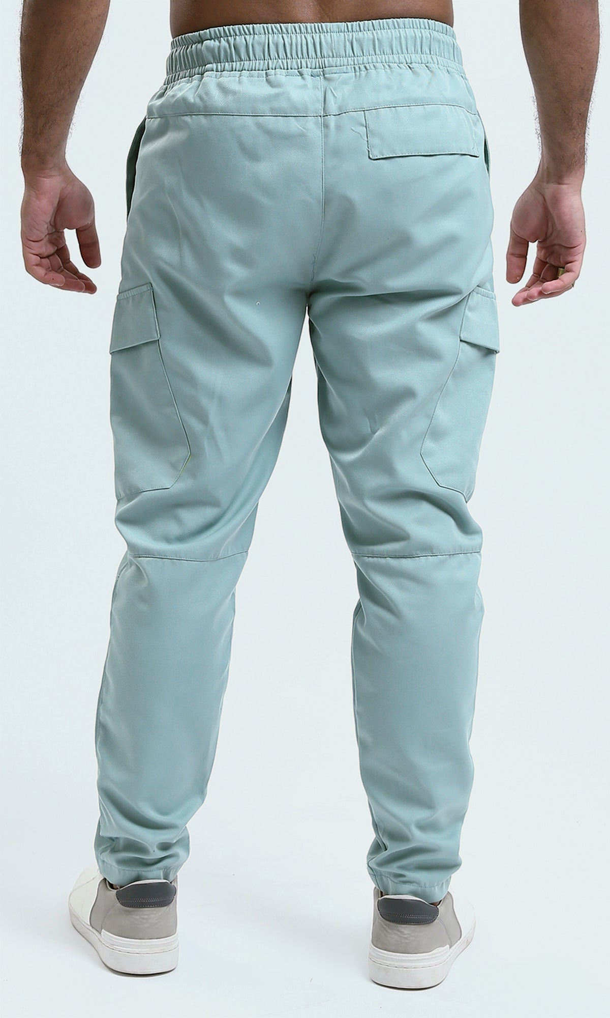 O170537 Casual Comfy Solid Jogger Pants - Mint Green