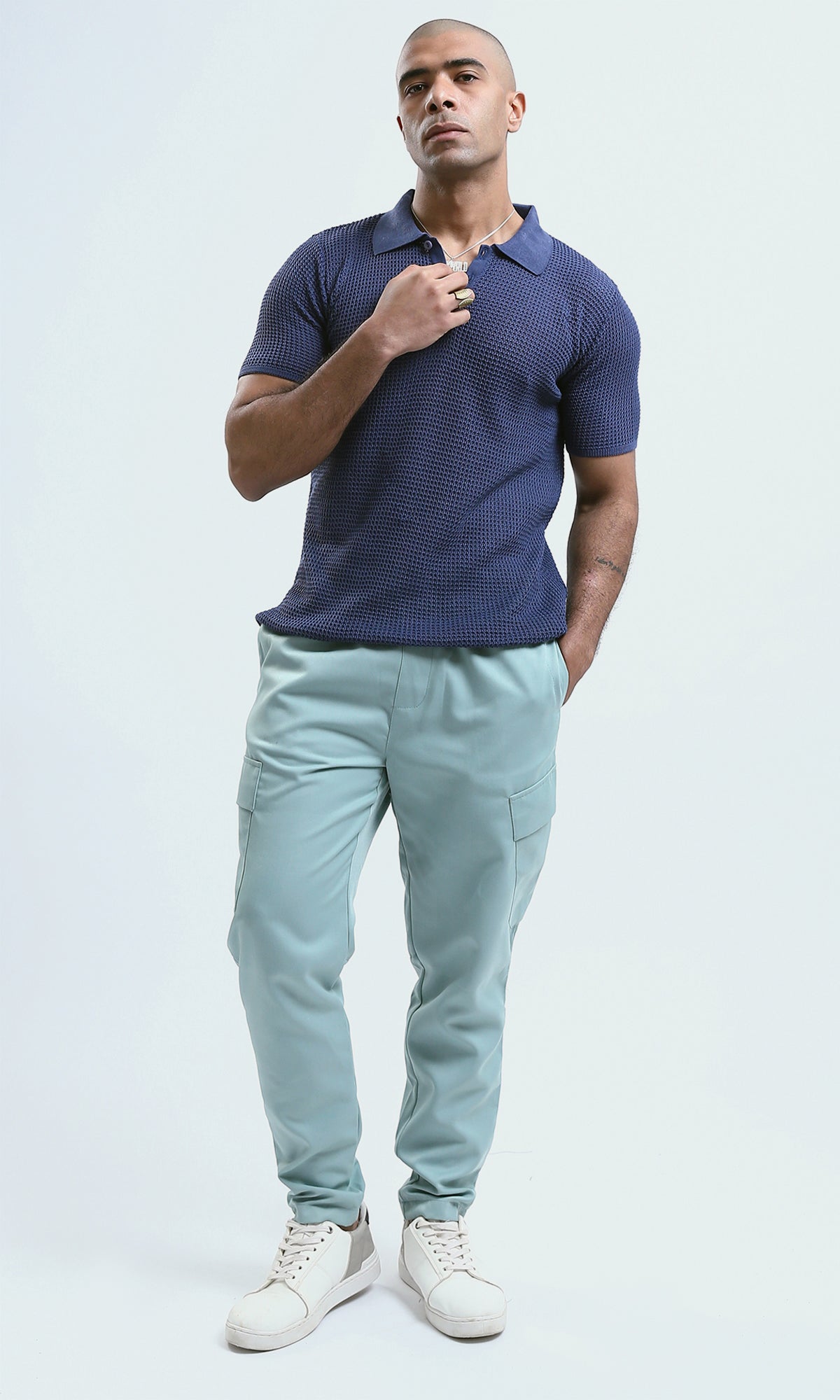 O170537 Casual Comfy Solid Jogger Pants - Mint Green