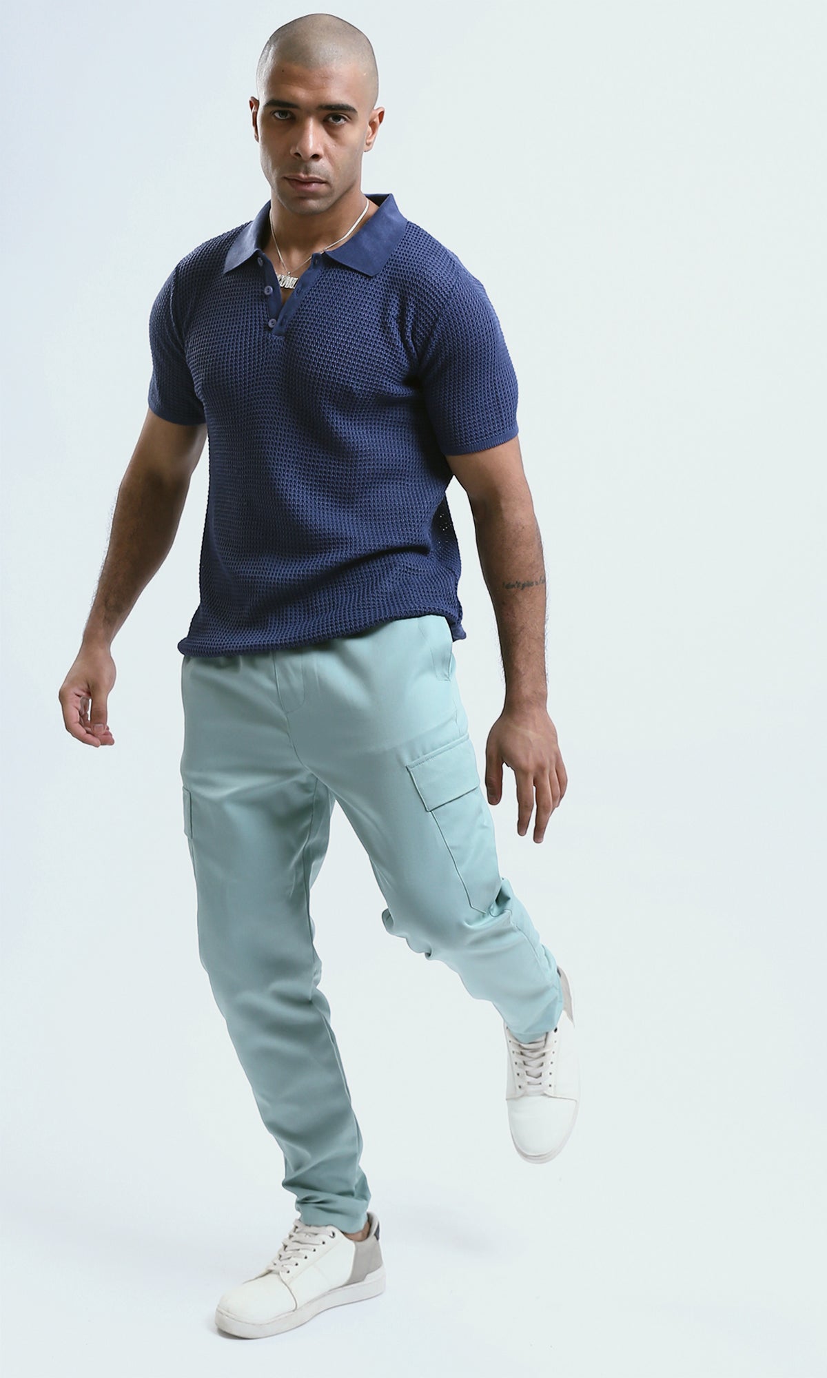 O170537 Casual Comfy Solid Jogger Pants - Mint Green