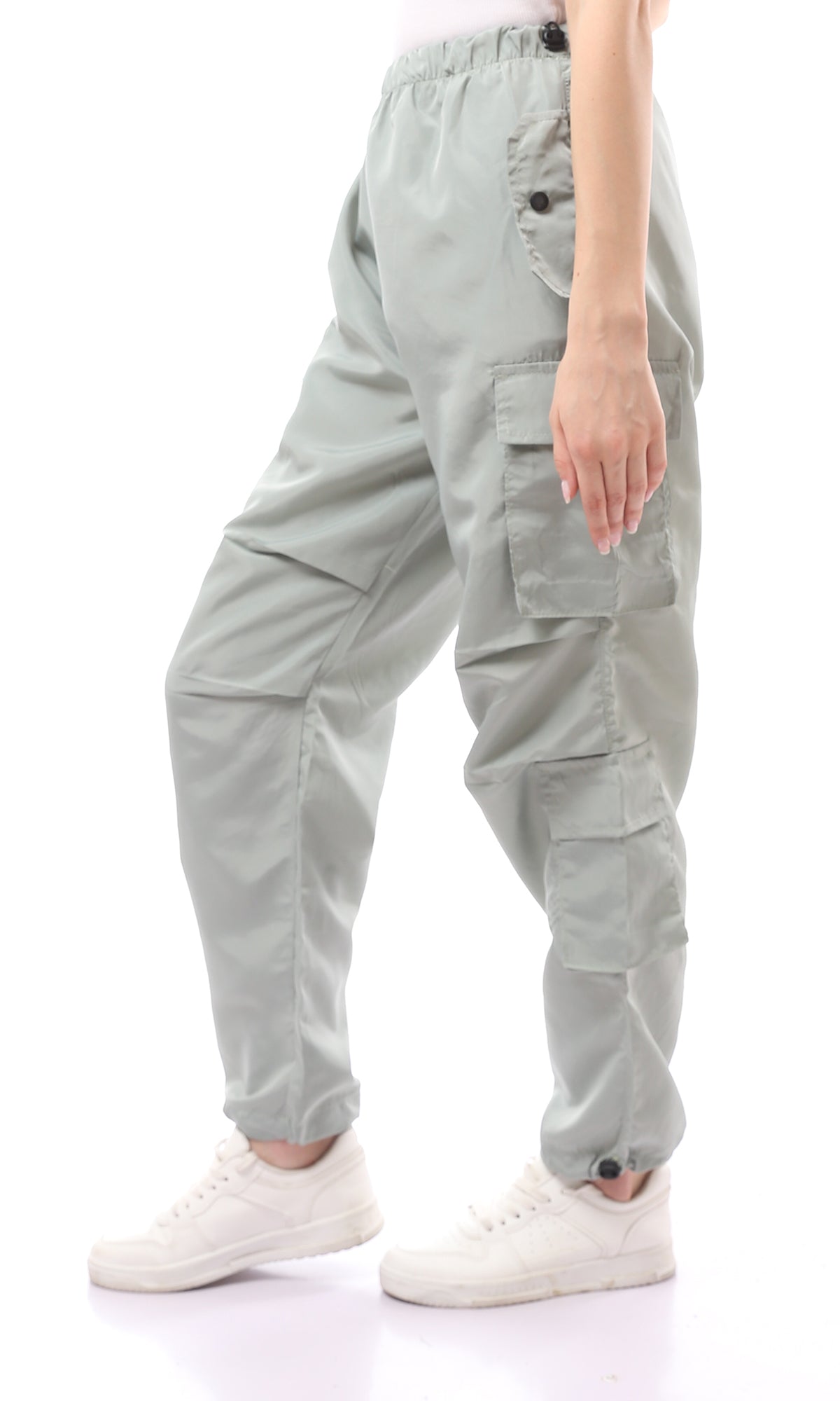 O170602 Regular Fit Slip On Pastel Mint Waterproof Pants