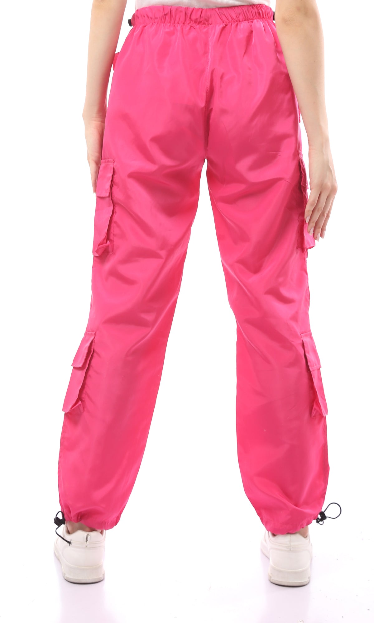 O170604 Fuchsia Waterproof Pants With Side Pockets