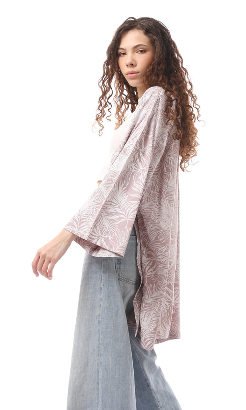 قميص منقوش ملون بأكمام طويلة سهل الارتداء