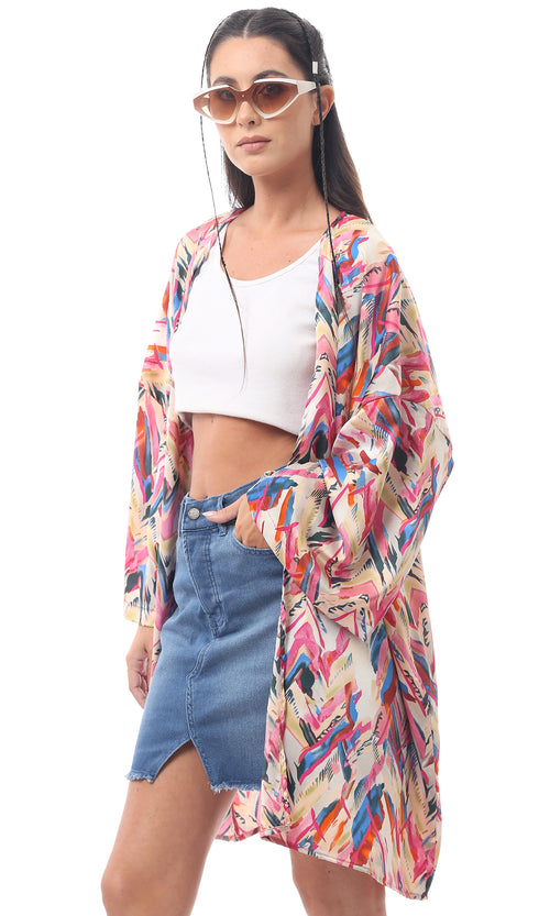 كارديجان بوليستر ملون بأزهار سهل الارتداء