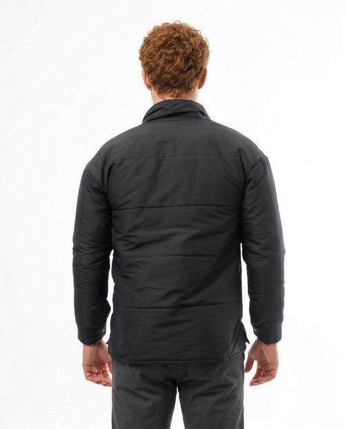 Ravin Men's Horizontal Quilted Padded Shacket - Black - O171912