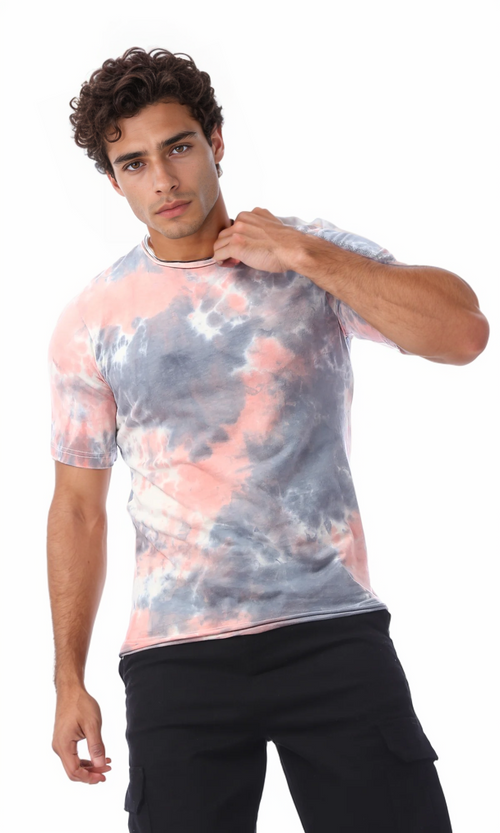 O172003 Tie Dye Slip On Comfy Summer Tee