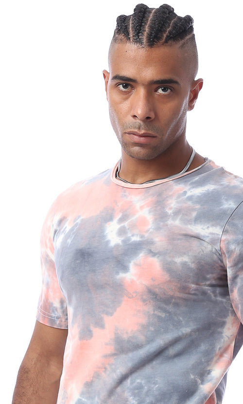 O172003 Tie Dye Slip On Comfy Summer Tee