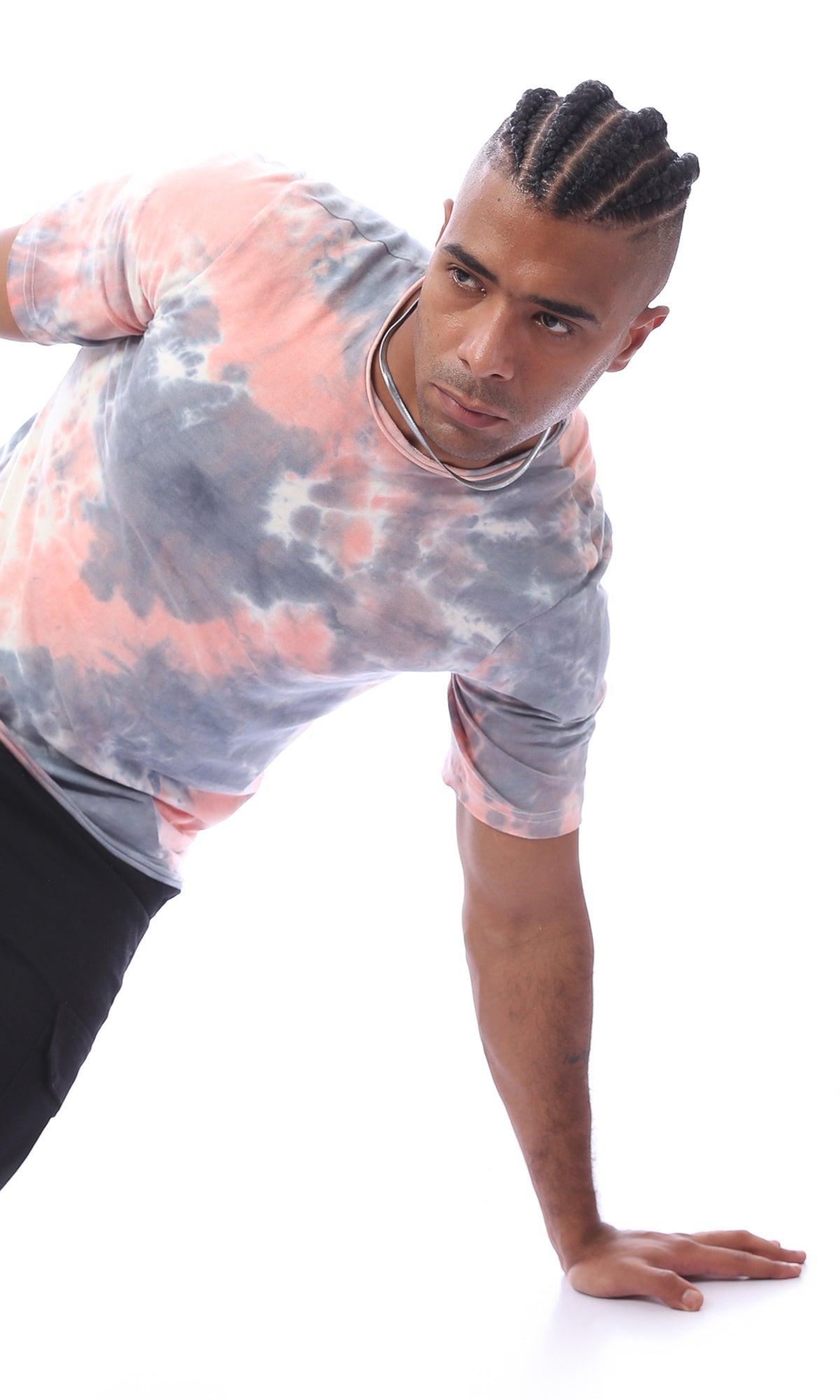 O172003 Tie Dye Slip On Comfy Summer Tee