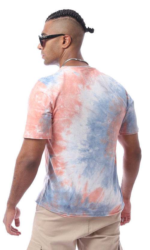 O172004 Tie Dye Round Neck Summer Tee