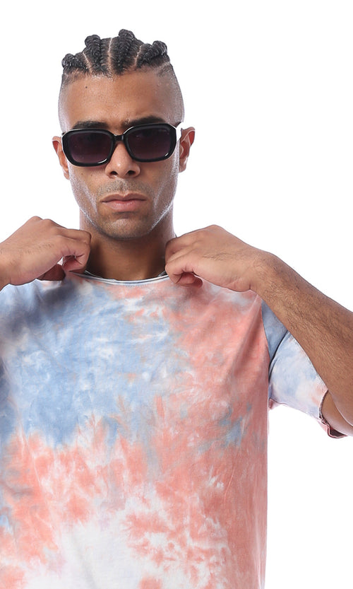 O172004 Tie Dye Round Neck Summer Tee