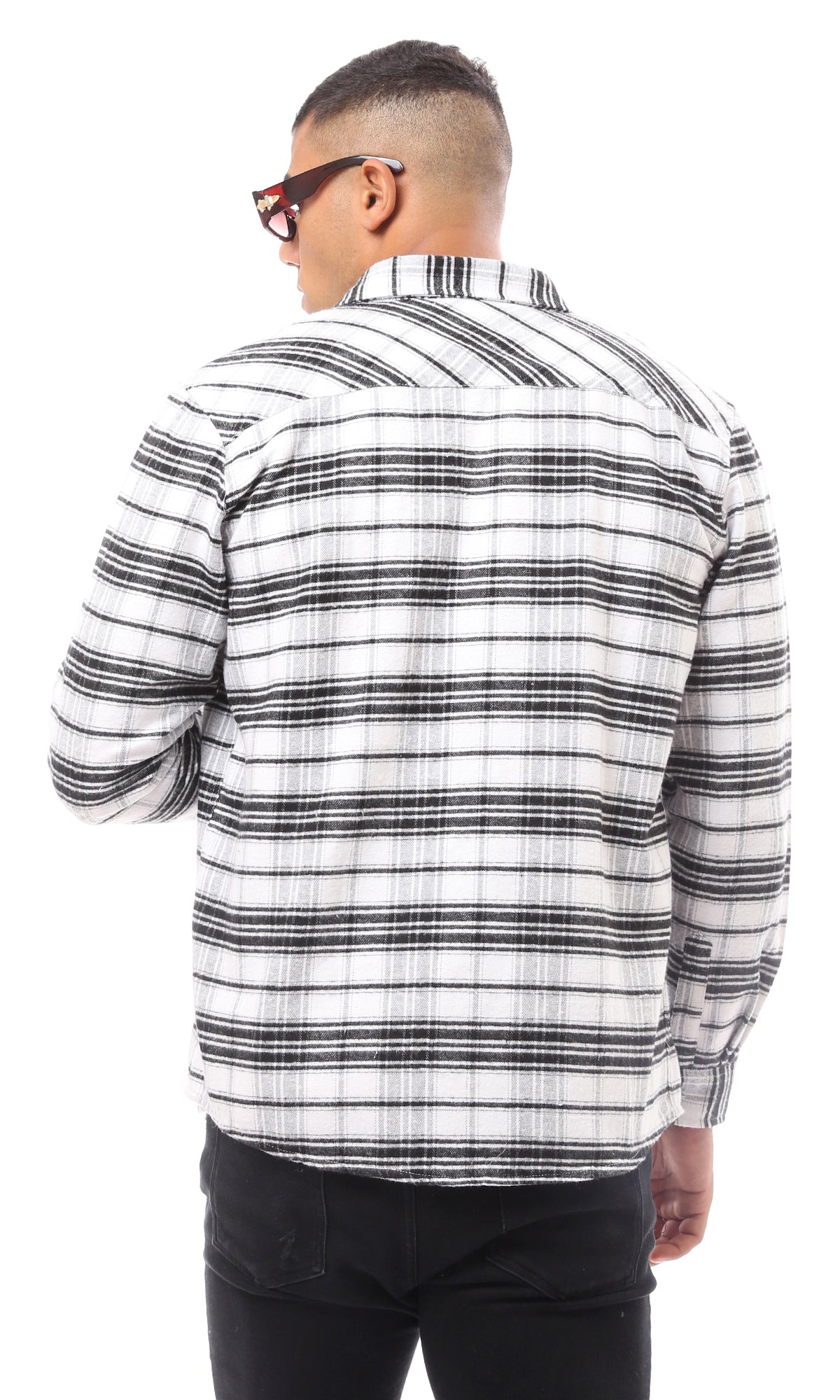 Ravin Monochrome Multi-Stripe Long Sleeve Casual Shirt