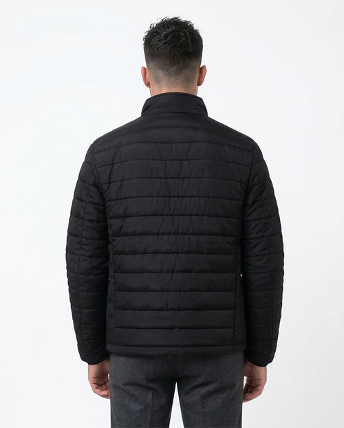 Ravin Men’s Horizontal Quilted Lightweight Puffer Jacket – Black - O173258