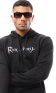 O173650 "Rick And Morty" Heather Black Coziness Hoodie