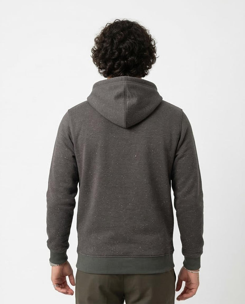 Ravin Men’s LA Graphic Speckled Fleece Hoodie – Charcoal - O173651