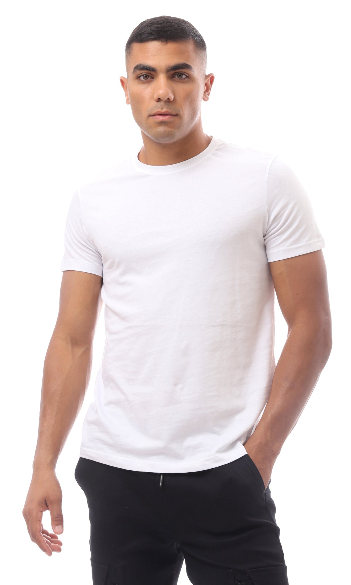 Essential White Short Sleeve Crew Neck T-Shirt - O173979