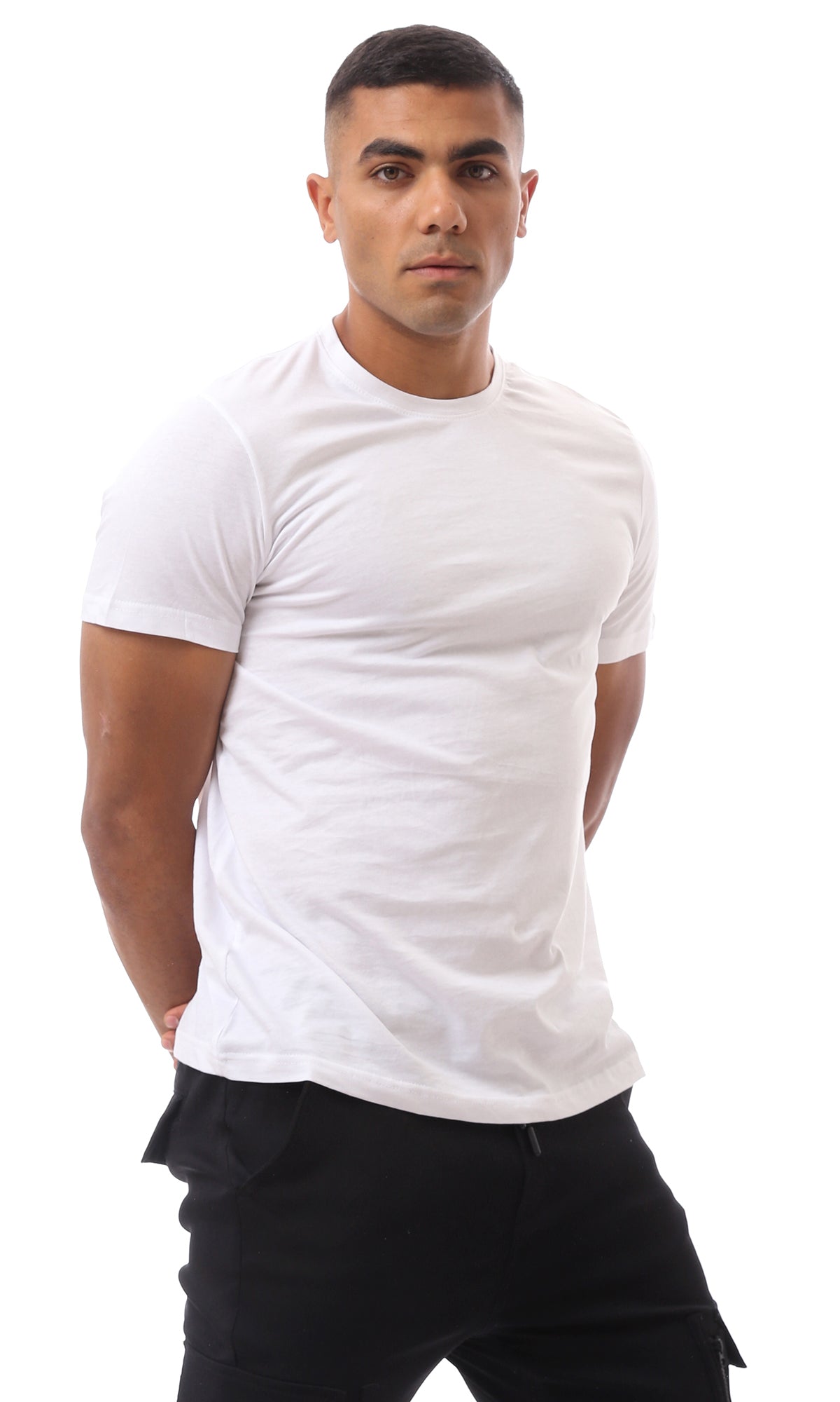 Essential White Short Sleeve Crew Neck T-Shirt - O173979