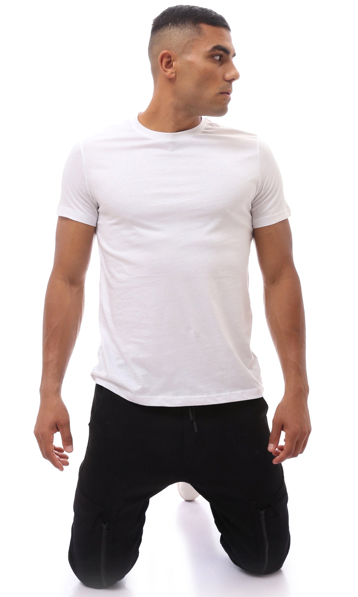 Essential White Short Sleeve Crew Neck T-Shirt - O173979