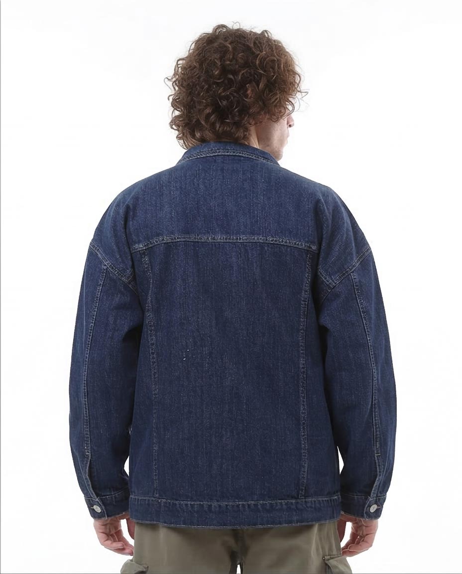 Ravin Men's Oversized Dark Wash Denim Jacket - 0174496