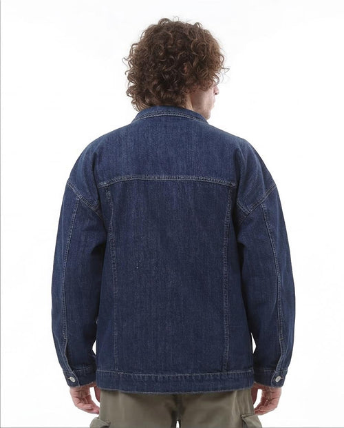 Ravin Men's Oversized Dark Wash Denim Jacket – Indigo Edition - o174496