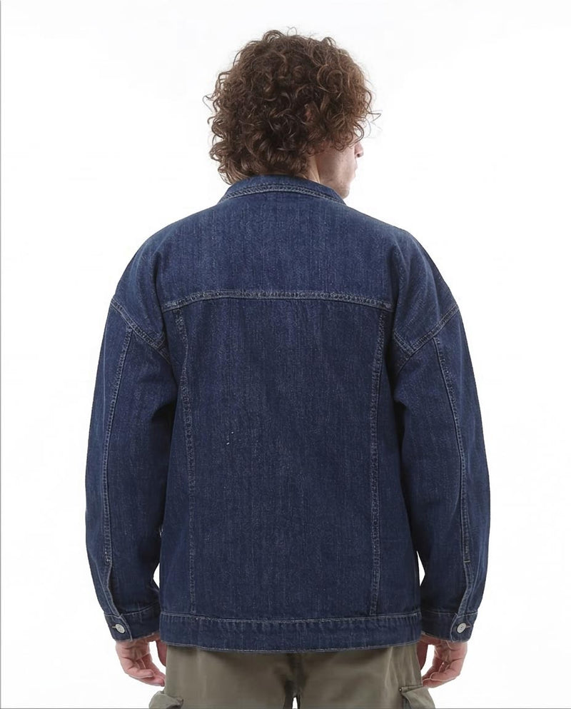 Ravin Men's Oversized Dark Wash Denim Jacket – Indigo Edition - o174496