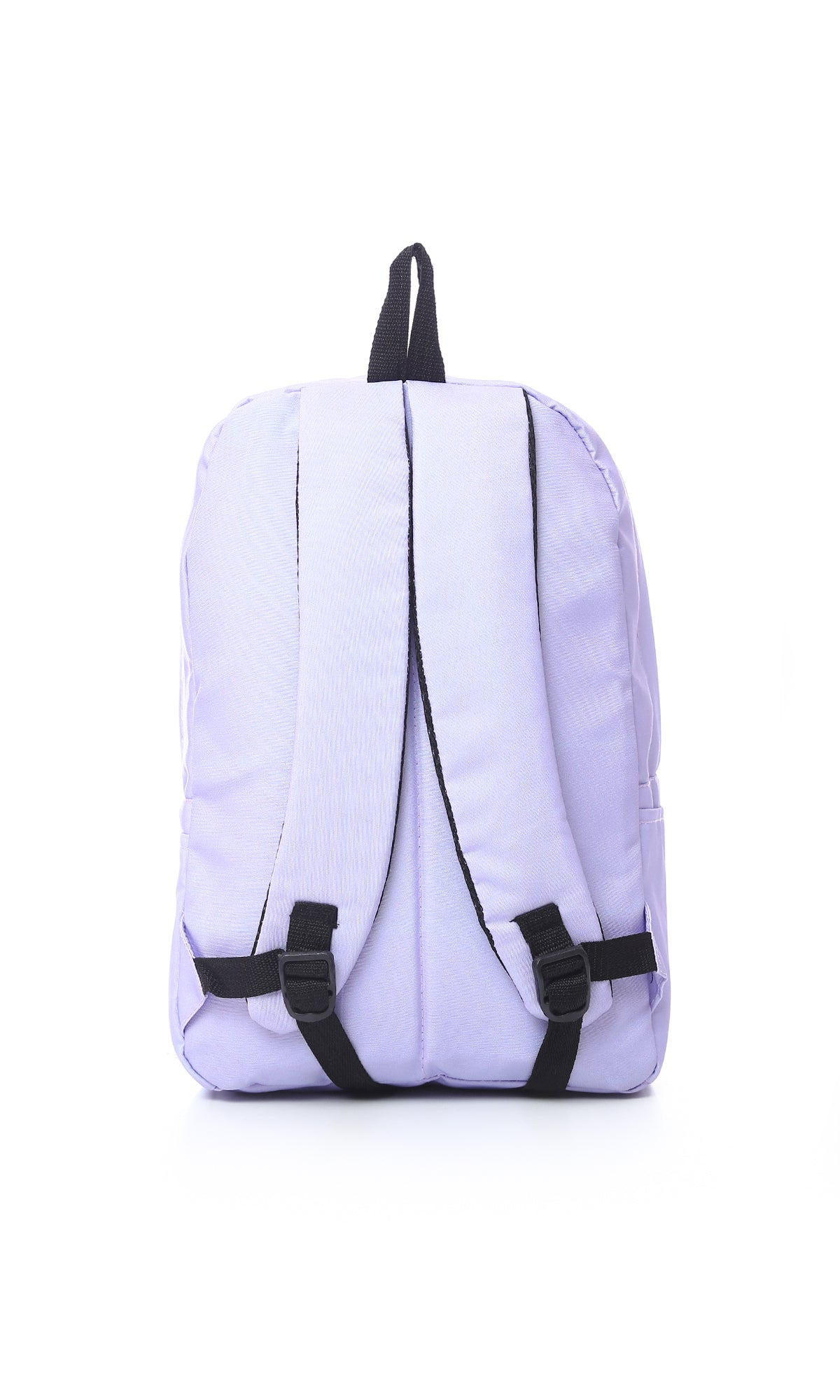 O174548 Solid Zipped Light Purple Laptop Backpack